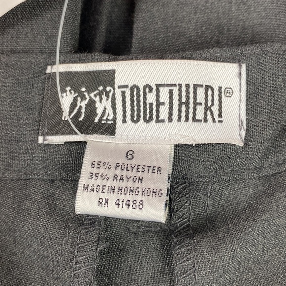 Together Charcoal Gray “Poet Core” Pleated Skirt- Size 6 - Picture 4 of 9